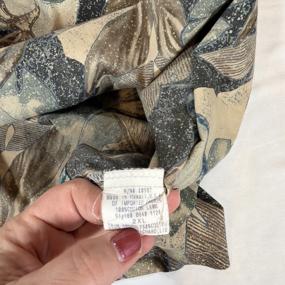 Vintage Tori Richard Honolulu Hawaiian Shirt Mens 2XL Cotton Lawn Aloha Tropical - Picture 7 of 8